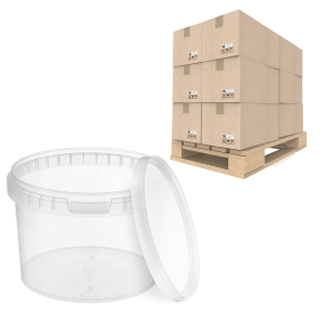 Wiadro 7392x 0,5L na żywność Przezroczyste z pokrywą